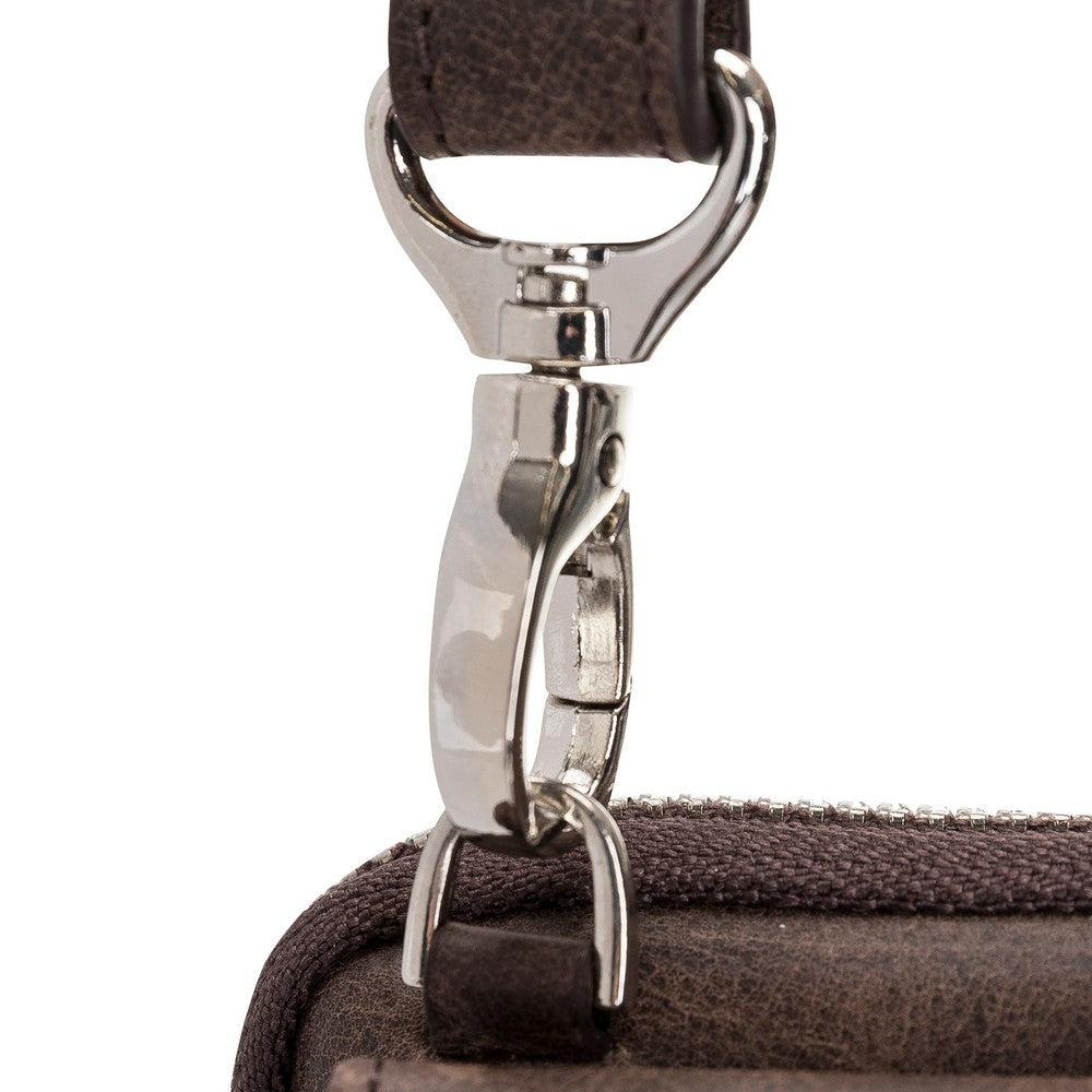 Nino Gerçek Deri Erkek Çapraz Çanta Antik Kahve