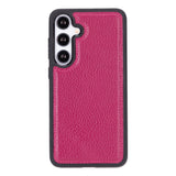PLM Flexible Leather Back Cover for Samsung Galaxy S24 Fuchsia