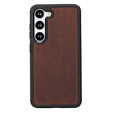 Samsung Galaxy S23 Uyumlu Deri Cüzdanlı Kılıf G2 Kahve