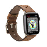 Apple Watch Uyumlu Deri Kordon Vigo G2 Kahve