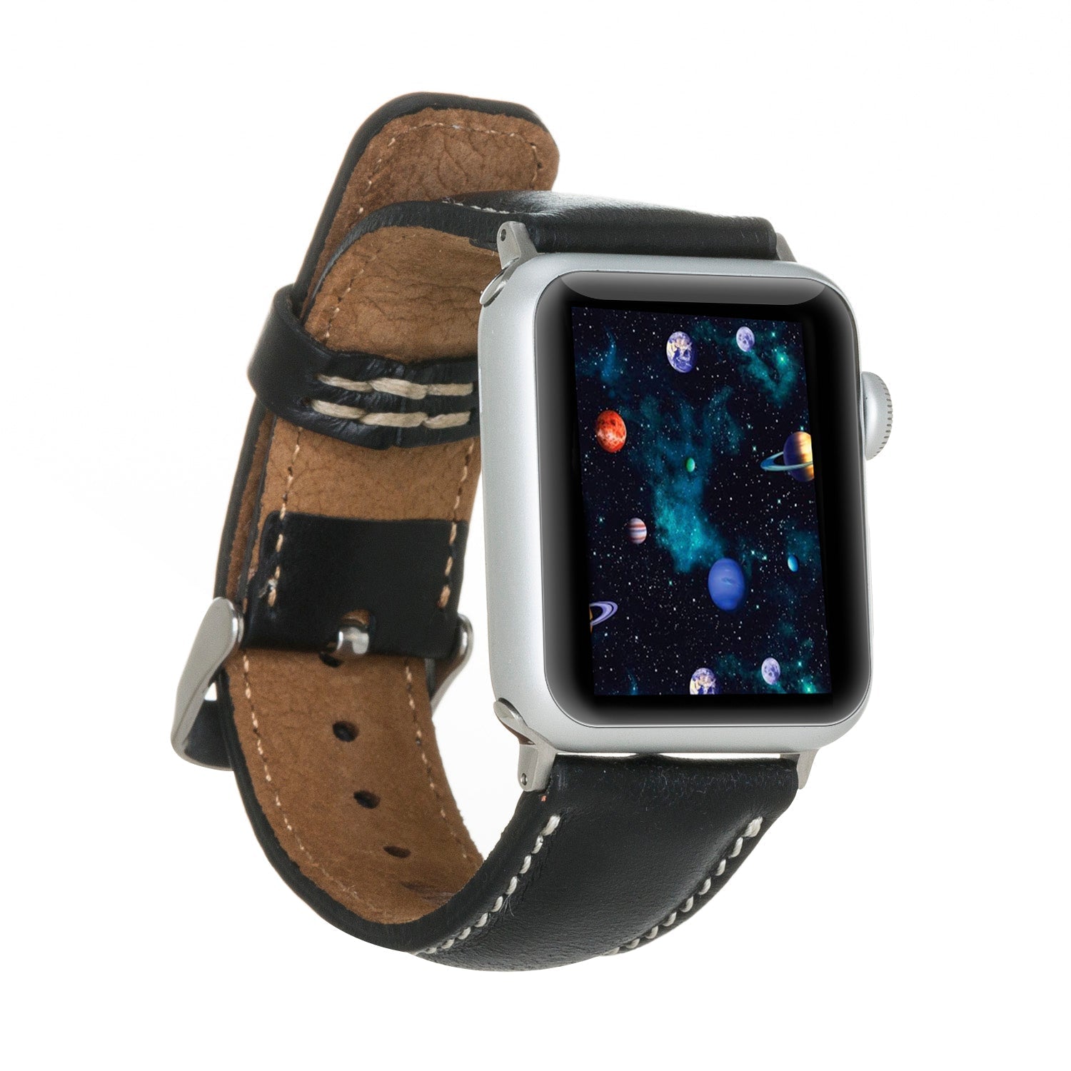 Apple Watch Uyumlu Deri Kordon SM3 RST1