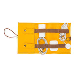 Deri Kablo Aksesuar Taşıma Çantası FL12 Sarı