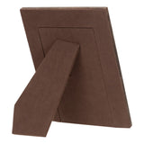 Gerçek Deri Masaüstü Fotoğraf Çerçevesi, 22x17cm (15x10 foto) Antik Koyu Kahve