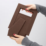 Gerçek Deri Masaüstü Fotoğraf Çerçevesi, 22x17cm (15x10 foto) Antik Koyu Kahve