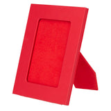 Gerçek Deri Masaüstü Fotoğraf Çerçevesi, 22x17cm (15x10 foto) Kırmızı