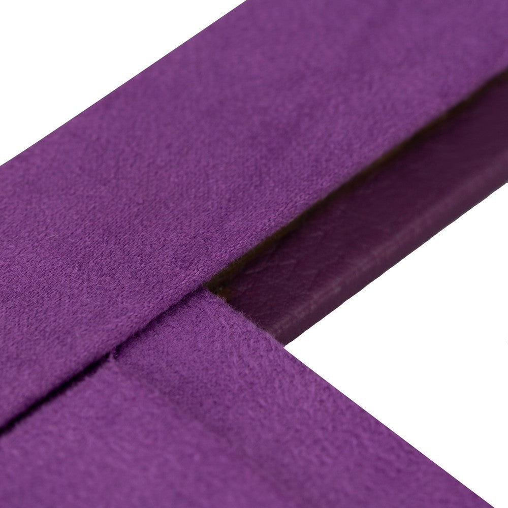 Gerçek Deri Masaüstü Fotoğraf Çerçevesi, 22x17cm (15x10 foto) Mor