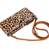 Lozan Strap 6.5 inch Uyumlu Deri Kartlıklı Cüzdan Kılıf LEO1 Leopar