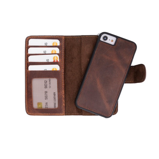 Magic iPhone 16E Detachable Leather Wallet Case