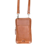 Nino Gerçek Deri Erkek Çapraz Çanta Rustik Taba