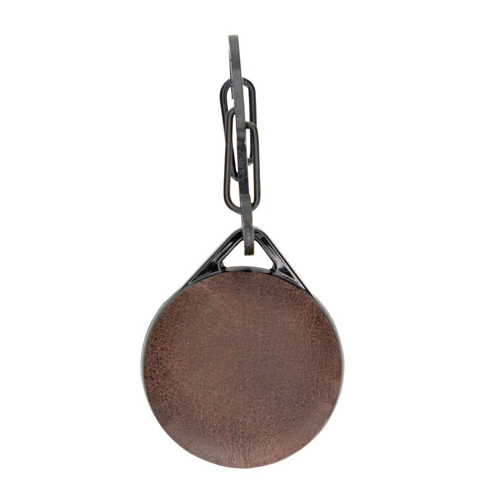 Apple AirTag Uyumlu Deri Anahtarlık Pelit TN03 Kahve