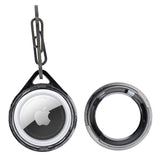 Apple AirTag Uyumlu Deri Anahtarlık Pelit TN03 Kahve