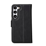 Samsung Galaxy S23 Uyumlu Deri Cüzdanlı Kılıf RST1 Siyah