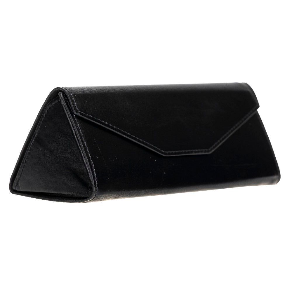 Hakiki Deri Gözlük Kılıfı RST1 Siyah - Smart