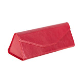 Hakiki Deri Gözlük Kılıfı V4 Kırmızı - Smart