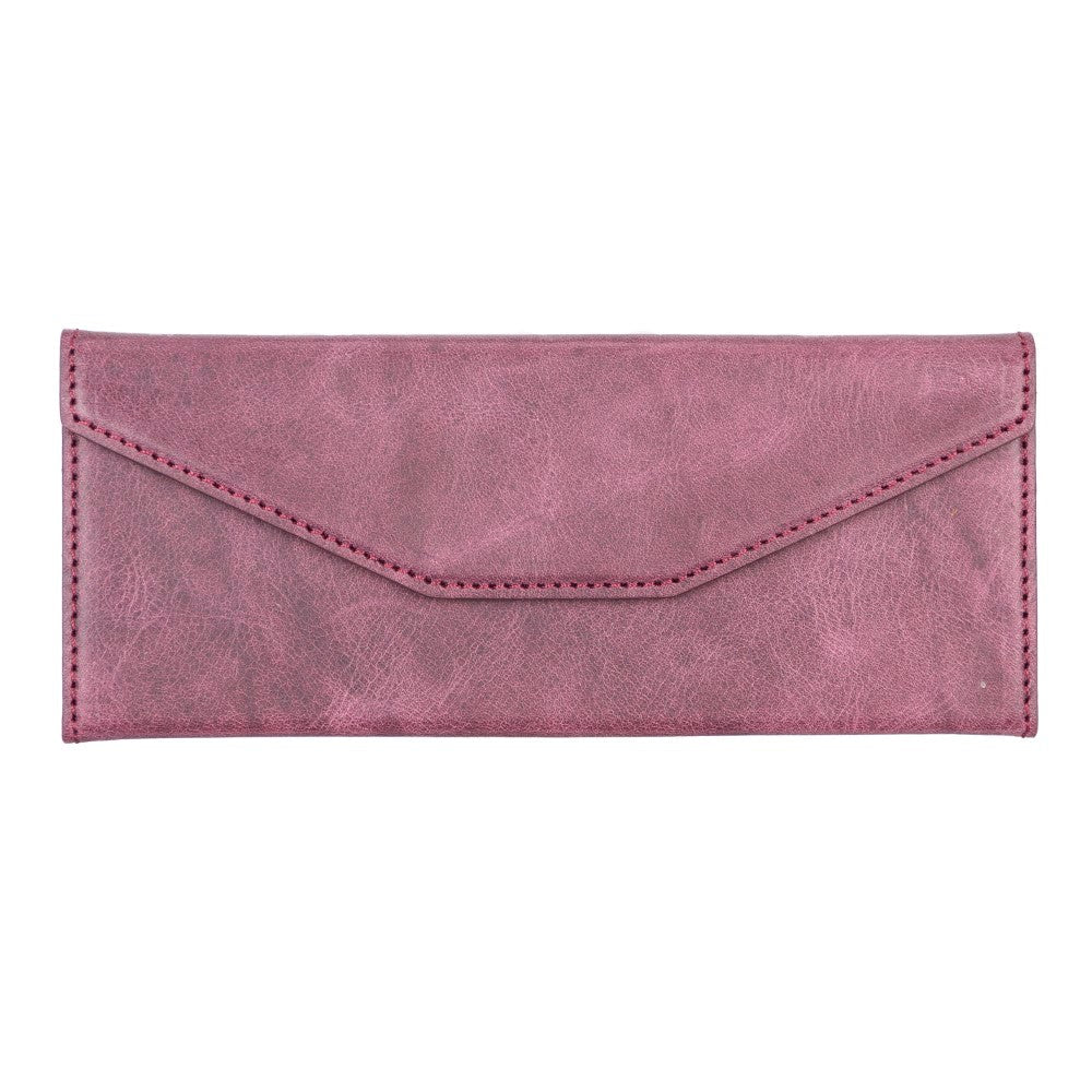 Hakiki Deri Gözlük Kılıfı TN6 Mor - Smart