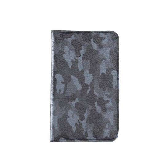 Leony Card Holder and Phone Case, 6 Card Sections, Camouflage Gray