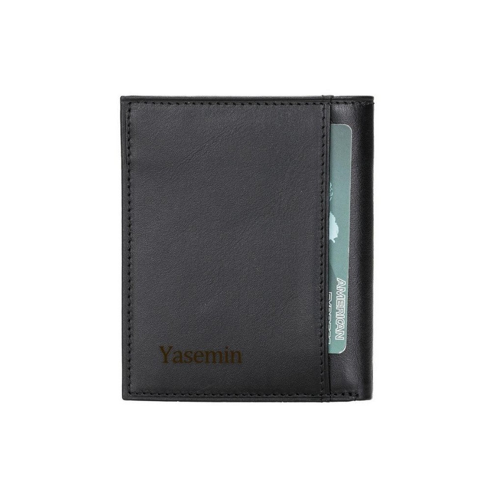 Yetta Card Holder, 10 Card Sections, Black