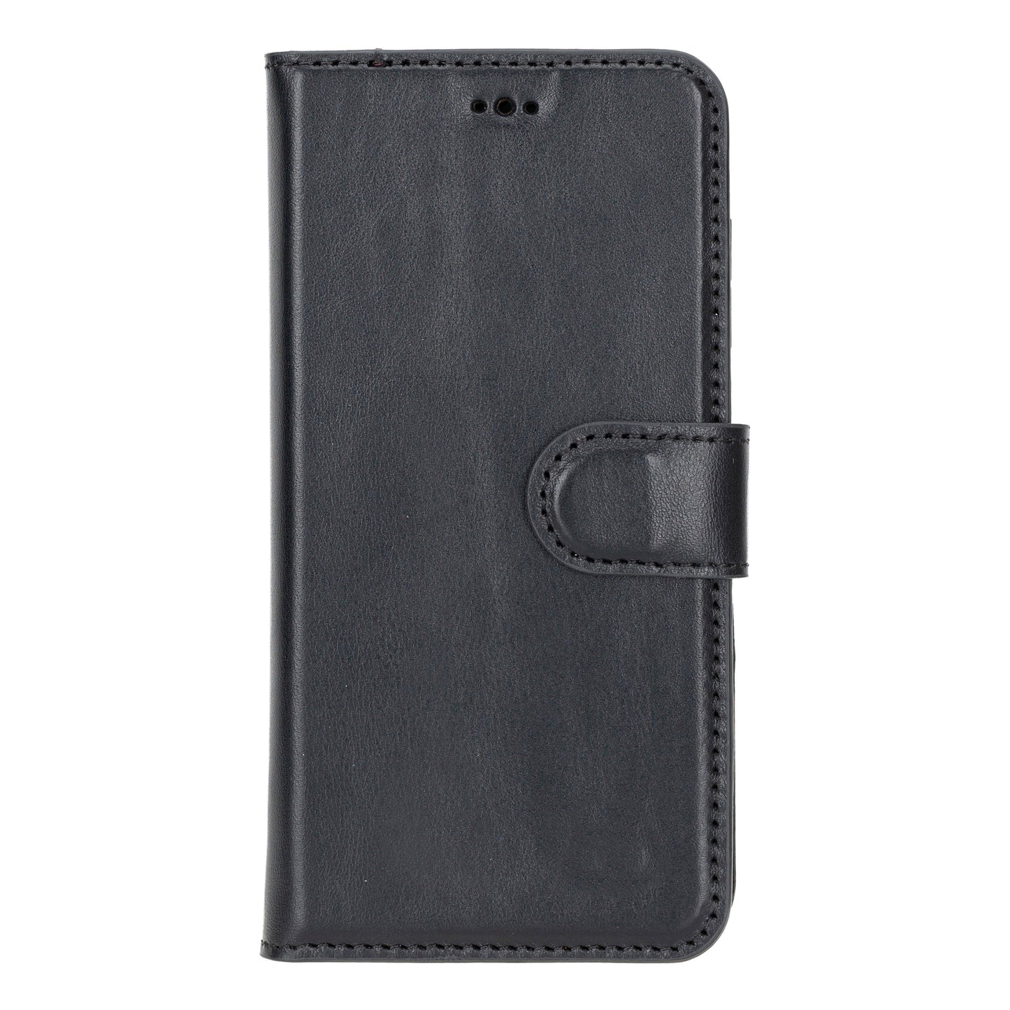 Samsung Galaxy S24 Compatible, Leather Wallet Case, Glossy Black