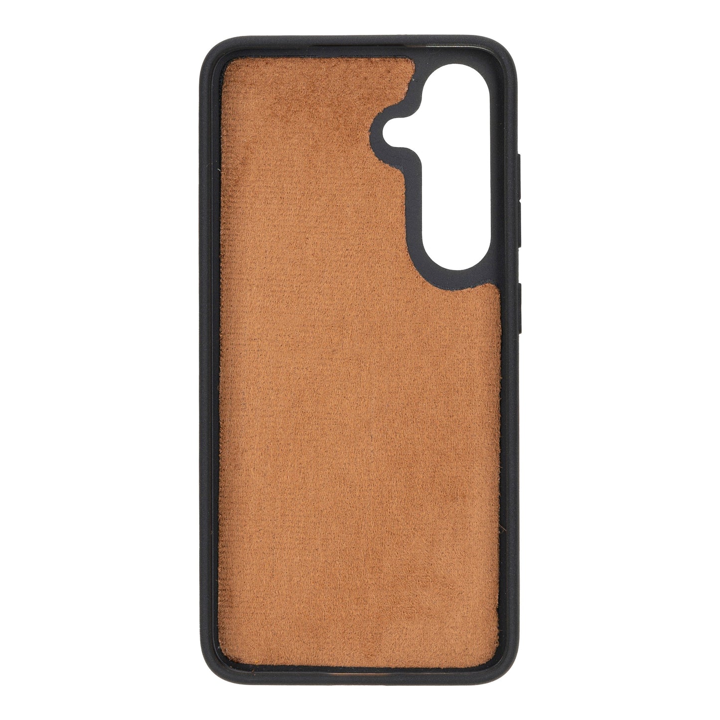 Samsung Galaxy S24 Compatible, Leather Wallet Case, Effect Tan