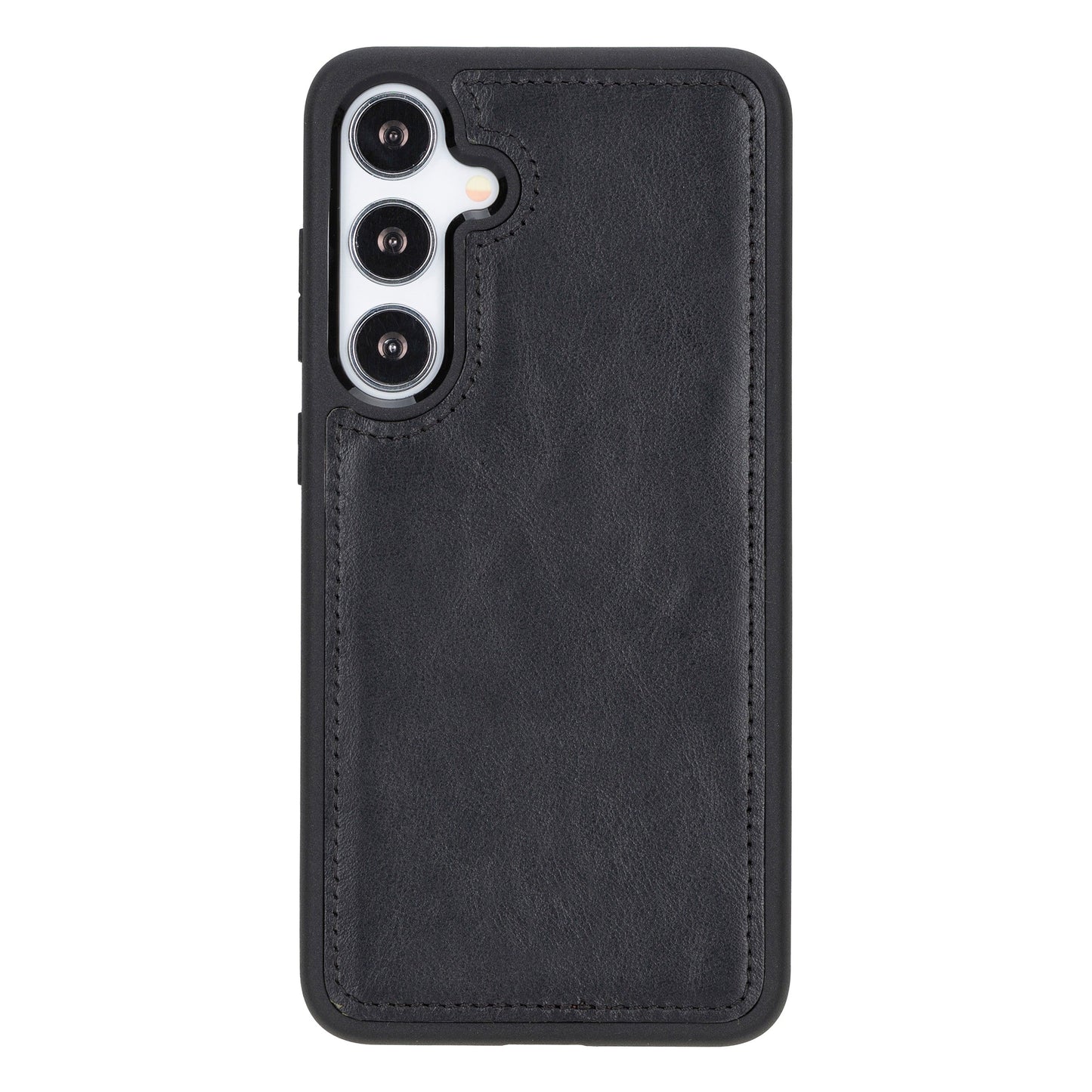 Samsung Galaxy S24 Plus Compatible, Leather Wallet Case, Glossy Black