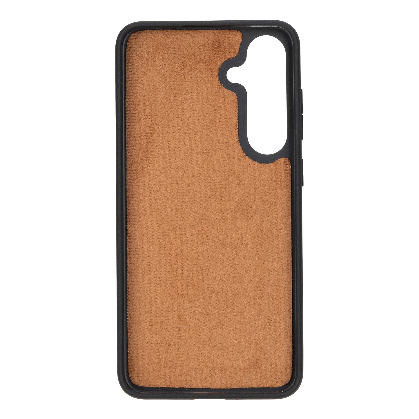 Samsung Galaxy S24 Plus Compatible, Leather Wallet Case, Effect Tan