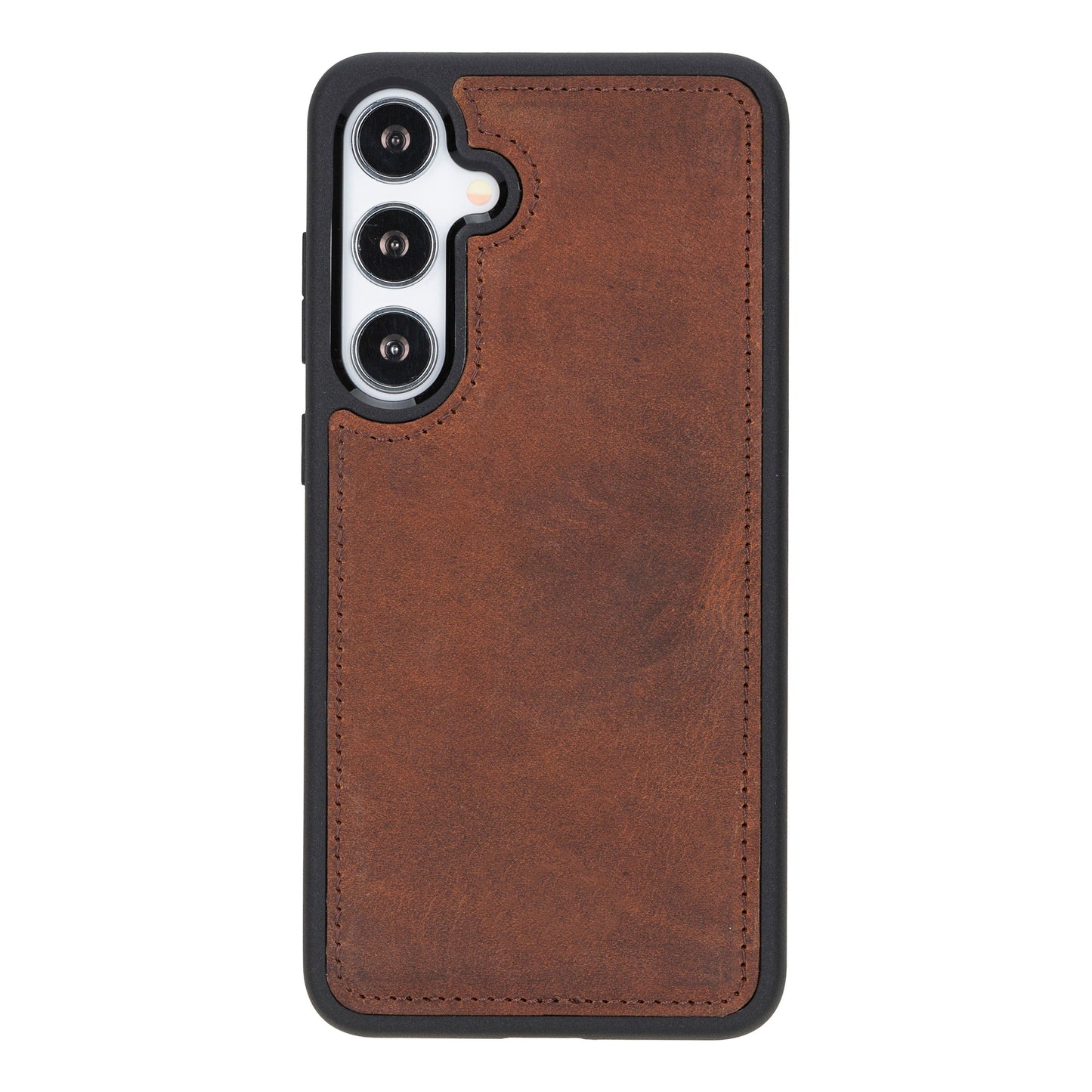 Samsung Galaxy S24 Plus Compatible, Leather Wallet Case, Antique Brown