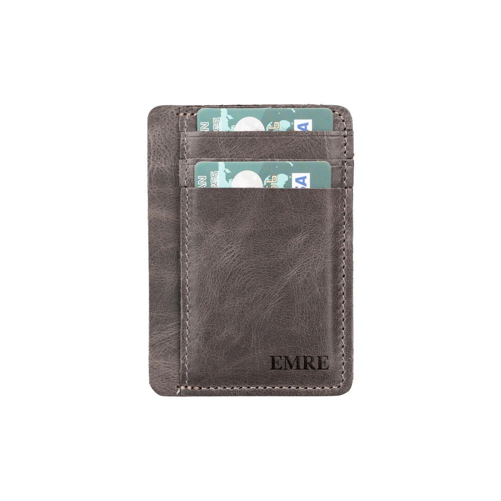 Parma Leather Card Holder G1 Gray