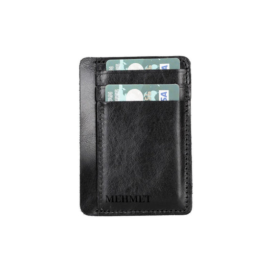 Parma Leather Card Holder RST1 Black