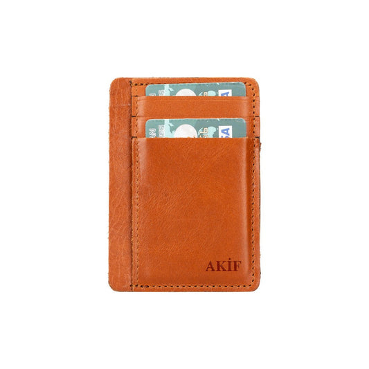 Parma Leather Card Holder RST2 Tan