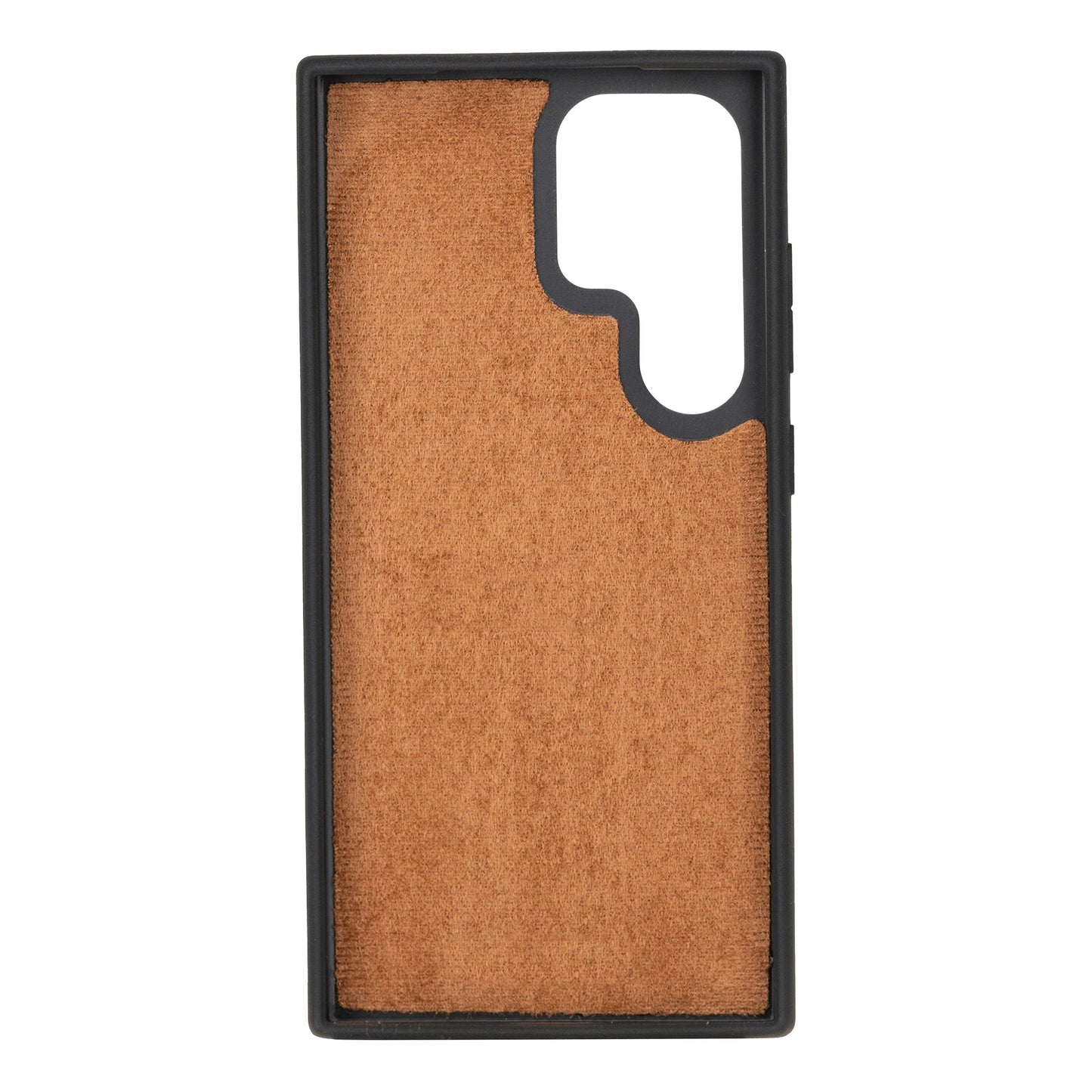 Samsung Galaxy S24 Ultra Compatible, Leather Wallet Case, Effect Tan