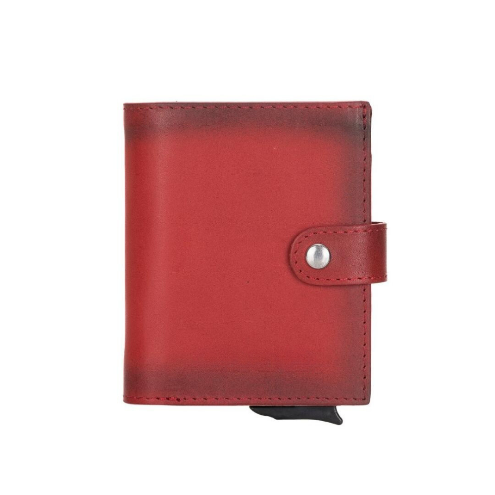 Palermo Leather Wallet with Card Holder Mechanism V4EF Red