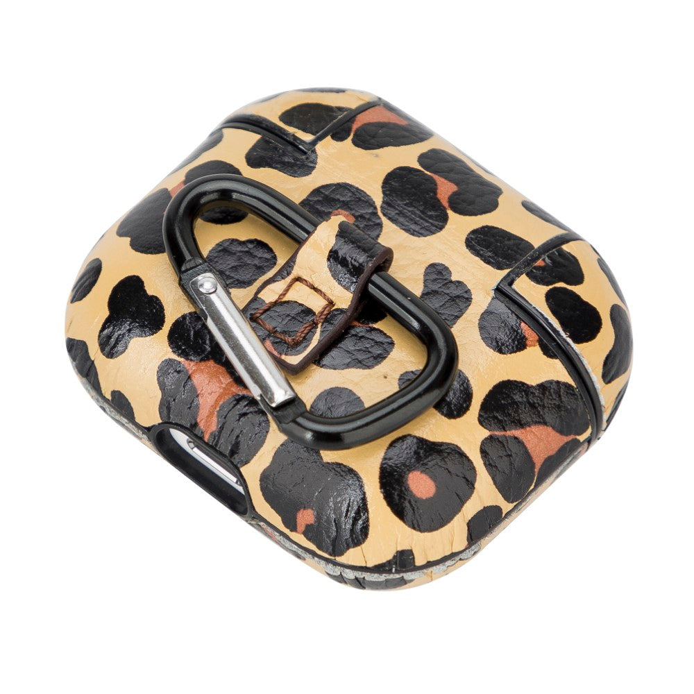 Apple AirPods 3rd generation Compatible Leather Case Juni LEO-NE Leopard