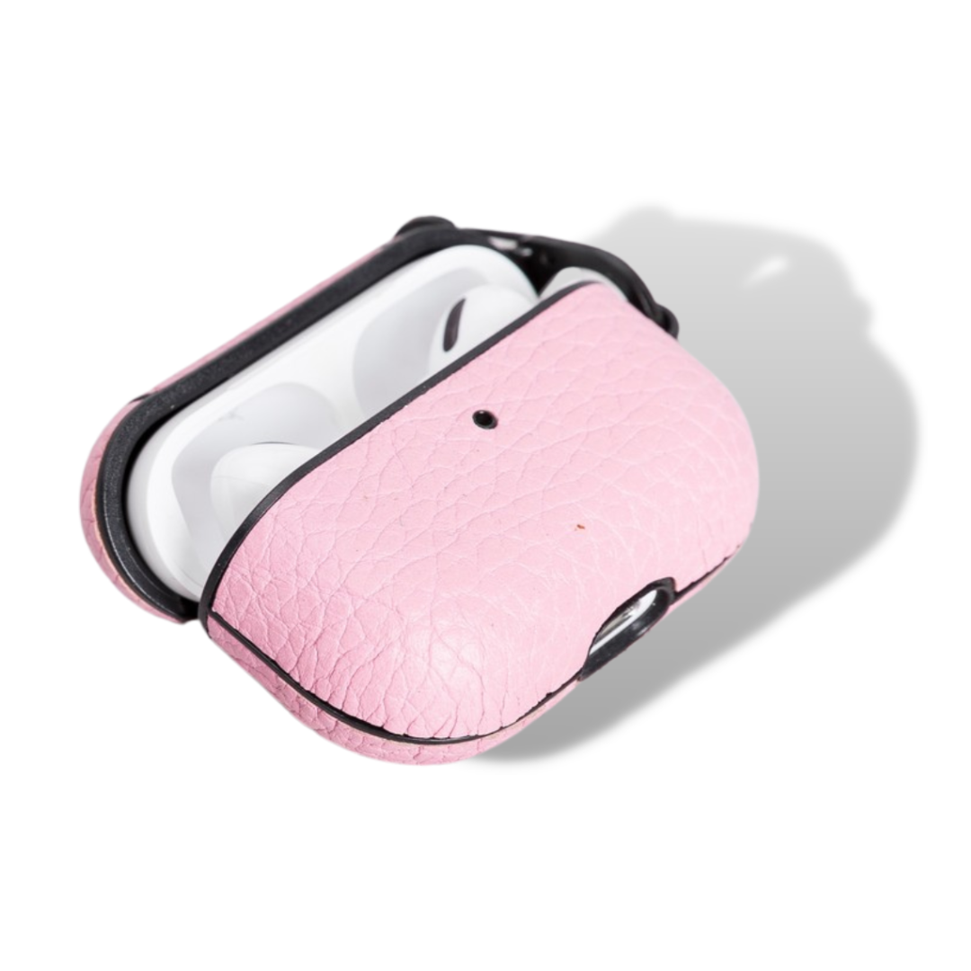 Apple AirPods Pro Compatible Leather Case Juni NU2 Pink