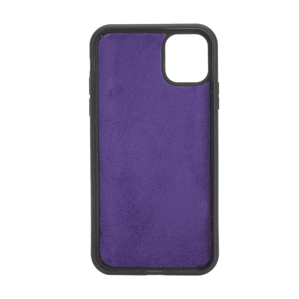 Apple iPhone 11 Pro Compatible Leather Wallet Case G7 Purple