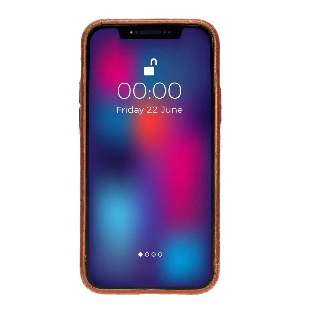 Apple iPhone 11 Pro Max Uyumlu Deri Arka Kapak ROCKCESS RST2EF