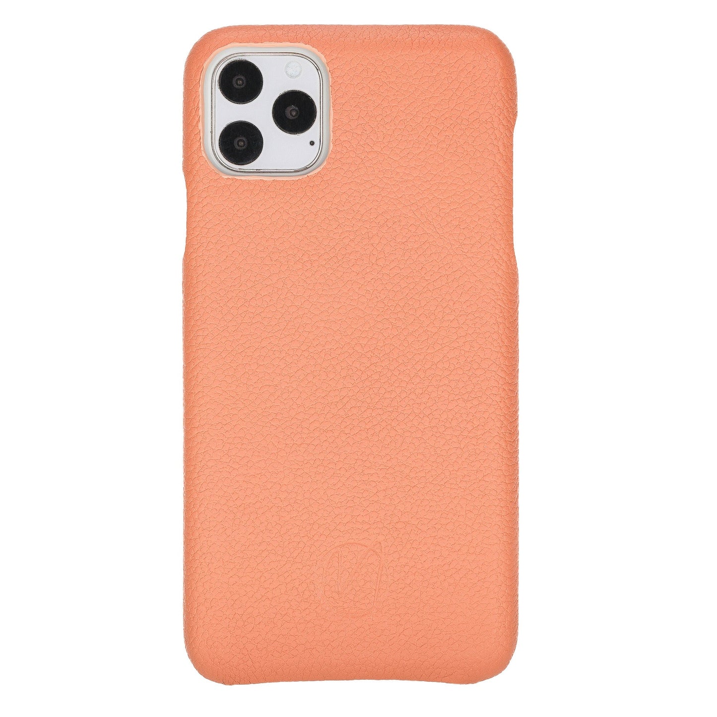 Apple iPhone 11 Pro Max Compatible, Genuine Leather Card Holder Case, Coral