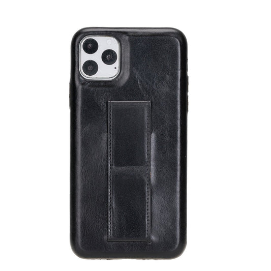 Apple iPhone 11 Pro Compatible Leather Back Cover ROCKCESS RST1 Black