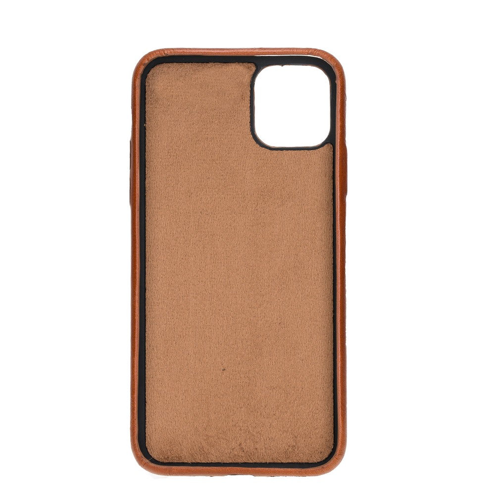 Apple iPhone 11 Pro Compatible Leather Back Cover ROCKCESS RST2EF Tan