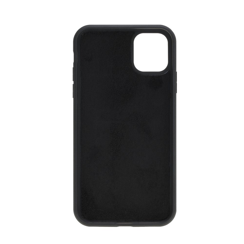 Apple iPhone 11 Compatible Leather Wallet Case RST1 Black