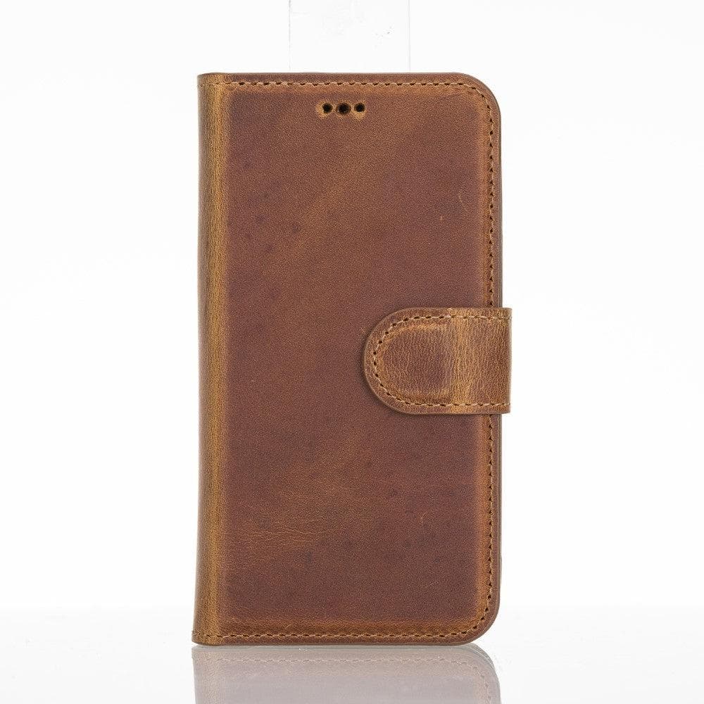 Apple iPhone 11 Compatible Leather Wallet Case G6 Brown