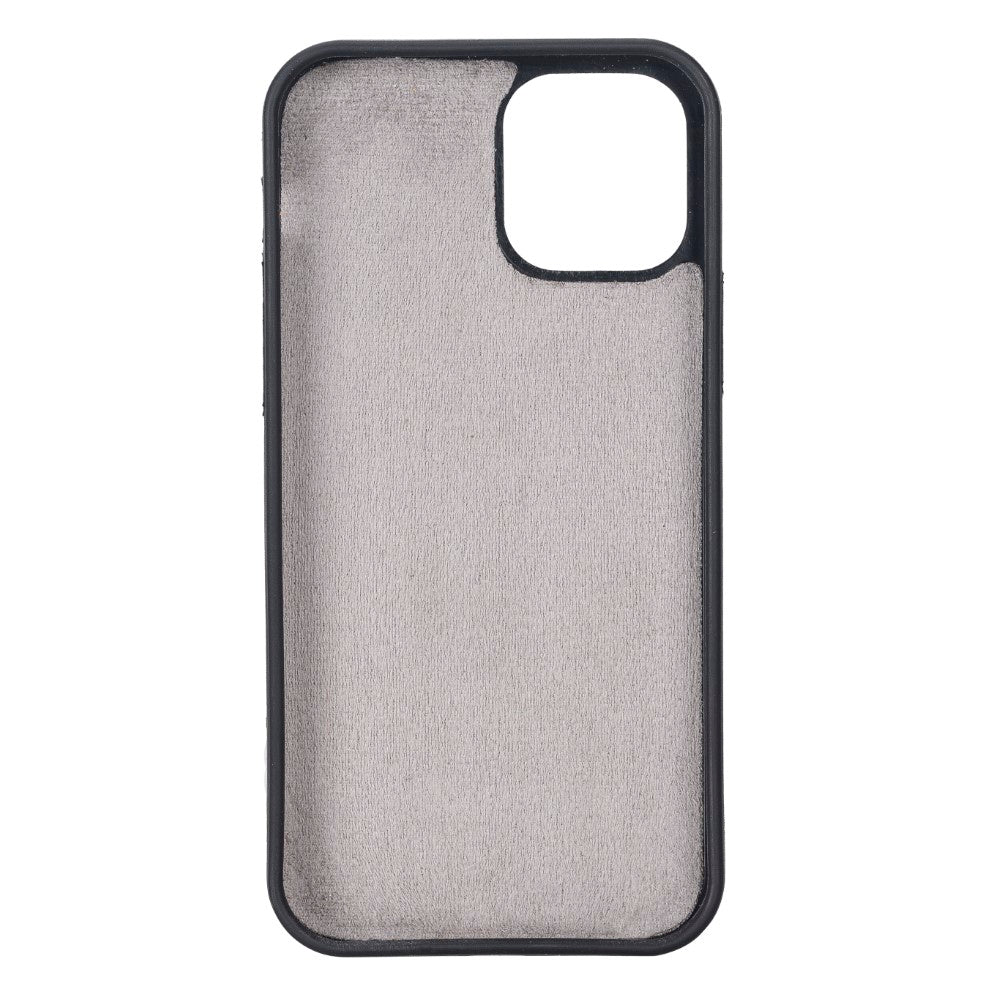 Apple iPhone 12 Pro Compatible Leather Wallet Case VS4EF Gray