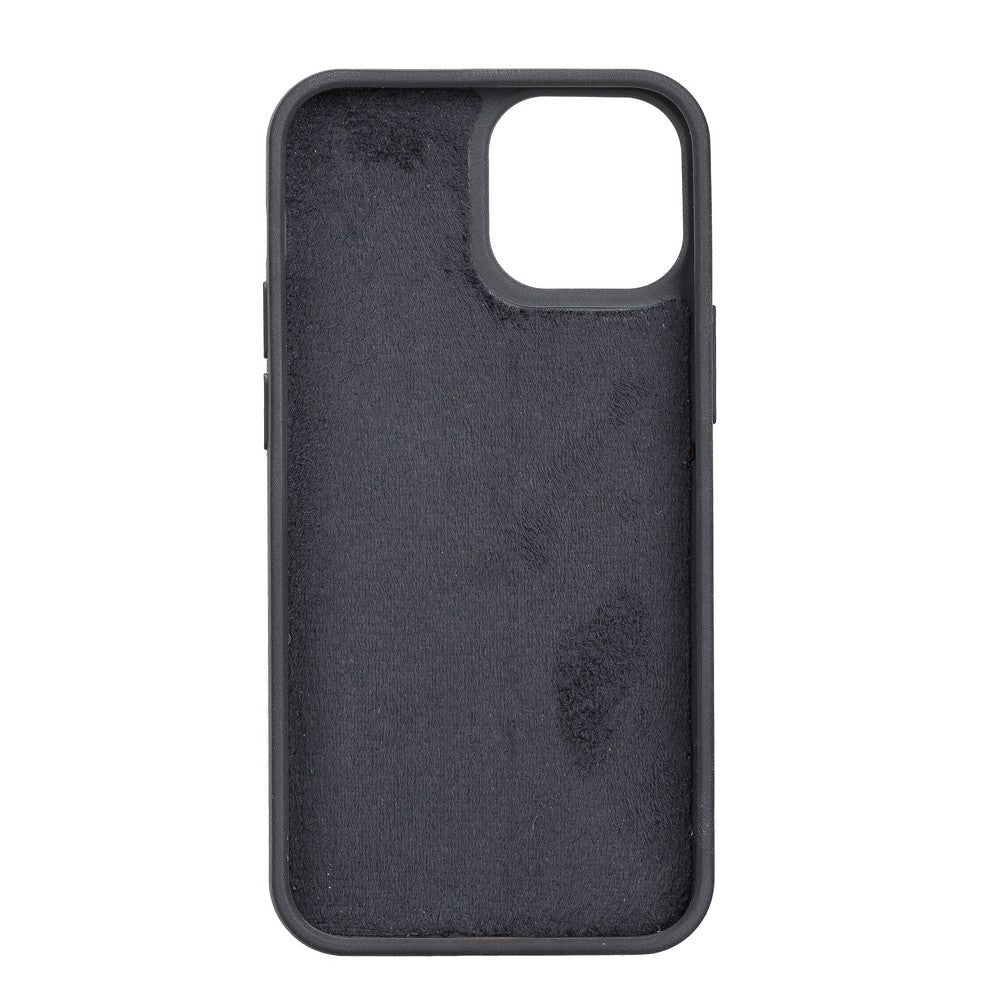 Apple iPhone 13 Mini Compatible Leather Wallet Case RST1 Black