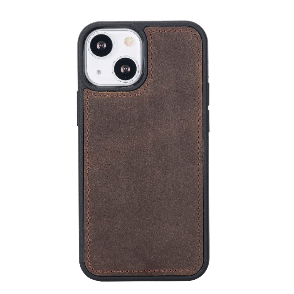 Apple iPhone 13 Mini Compatible Leather Wallet Case G6 Brown