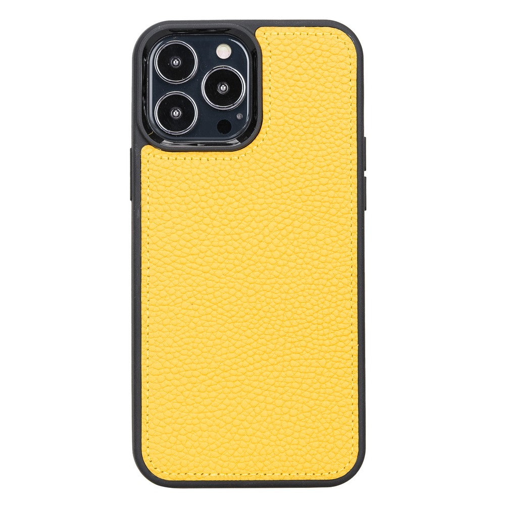 Apple iPhone 13 Pro Max Compatible Leather Wallet Case FL12 Yellow