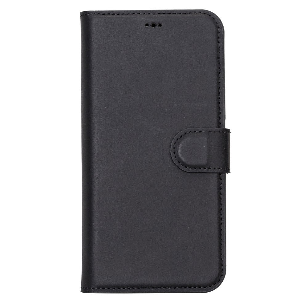 Apple iPhone 13 Pro Compatible Leather Wallet Case Liluri G1 Black