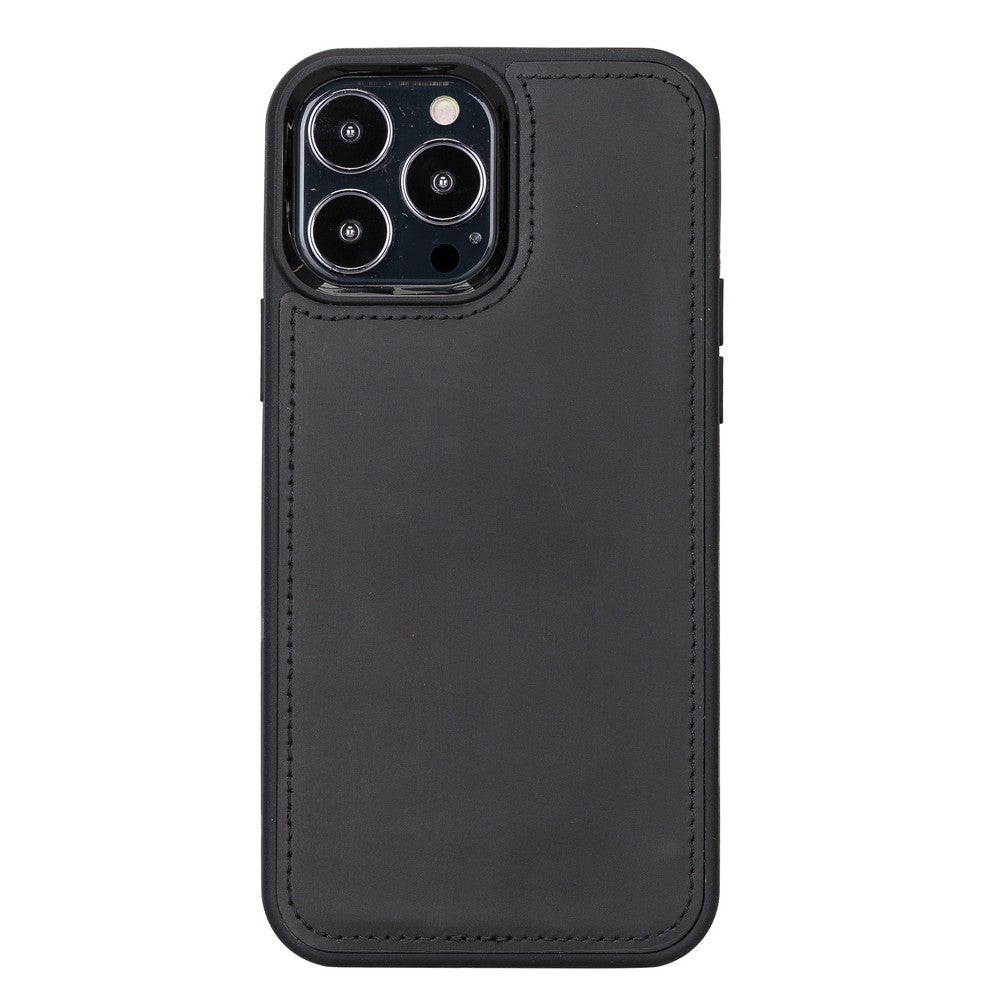 Apple iPhone 13 Pro Compatible Leather Wallet Case Liluri G1 Black