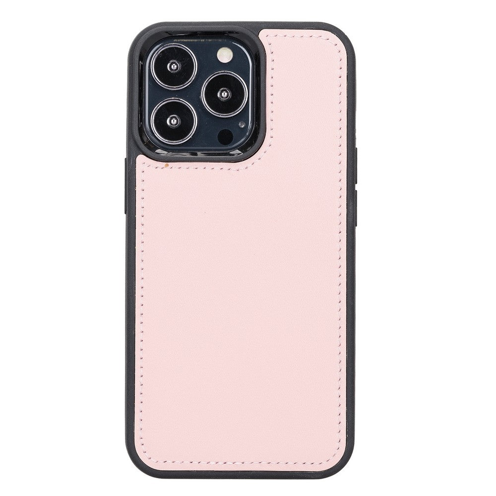 Apple iPhone 13 Pro Compatible Leather Wallet Case NU2 Pink