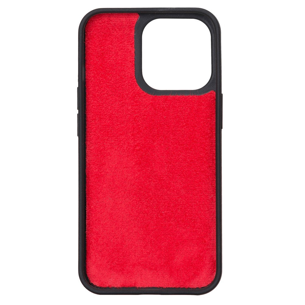 Apple iPhone 13 Pro Compatible Leather Wallet Case Santa G4 Red