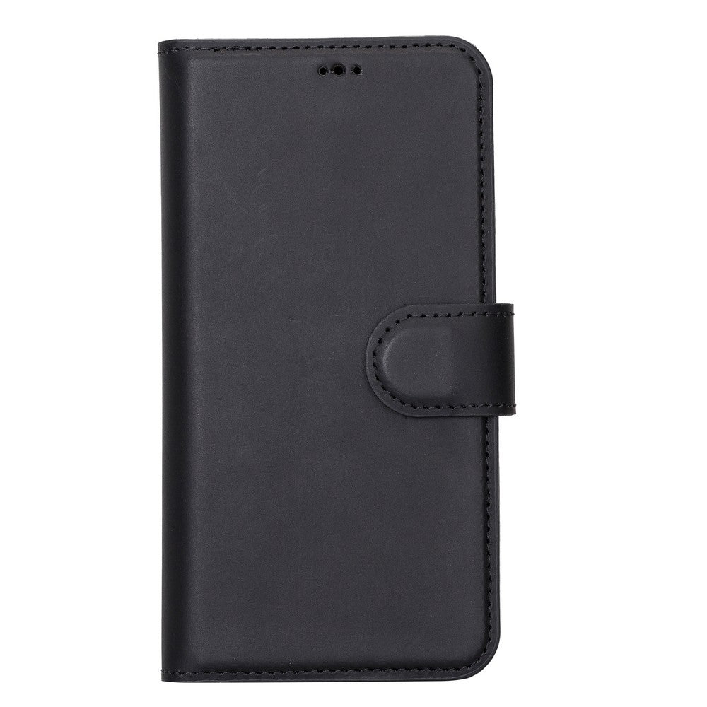 Apple iPhone 13 Compatible Leather Wallet Case Liluri G1 Black