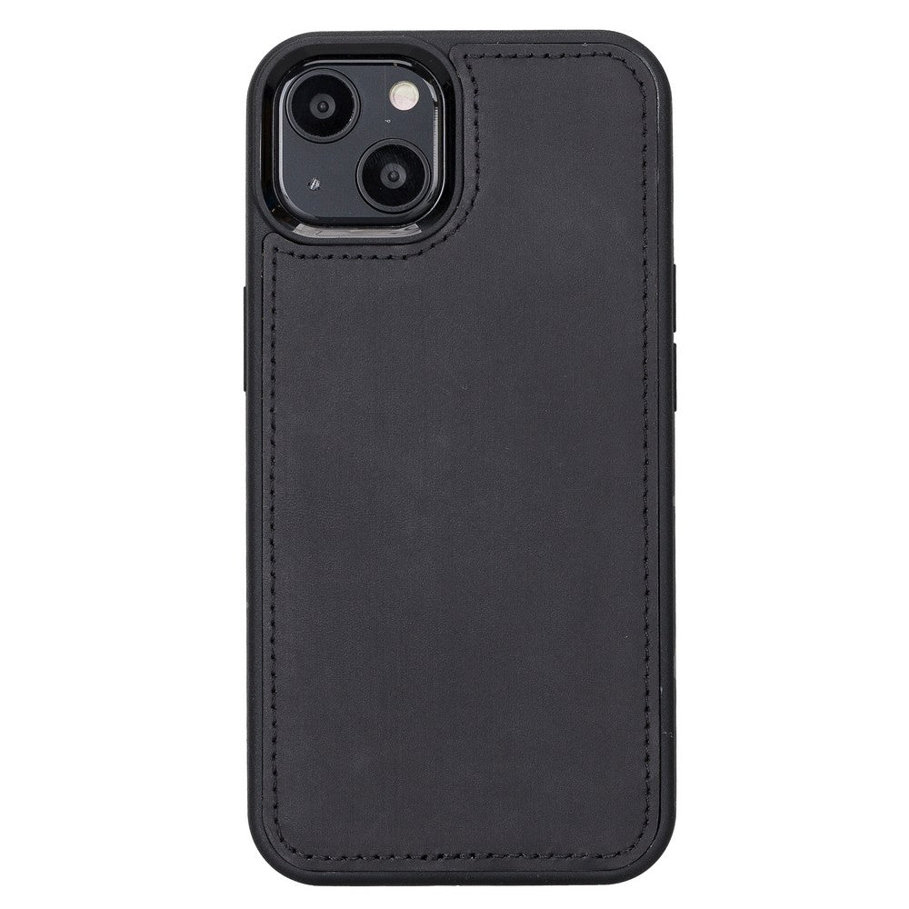 Apple iPhone 13 Compatible Leather Wallet Case Liluri G1 Black